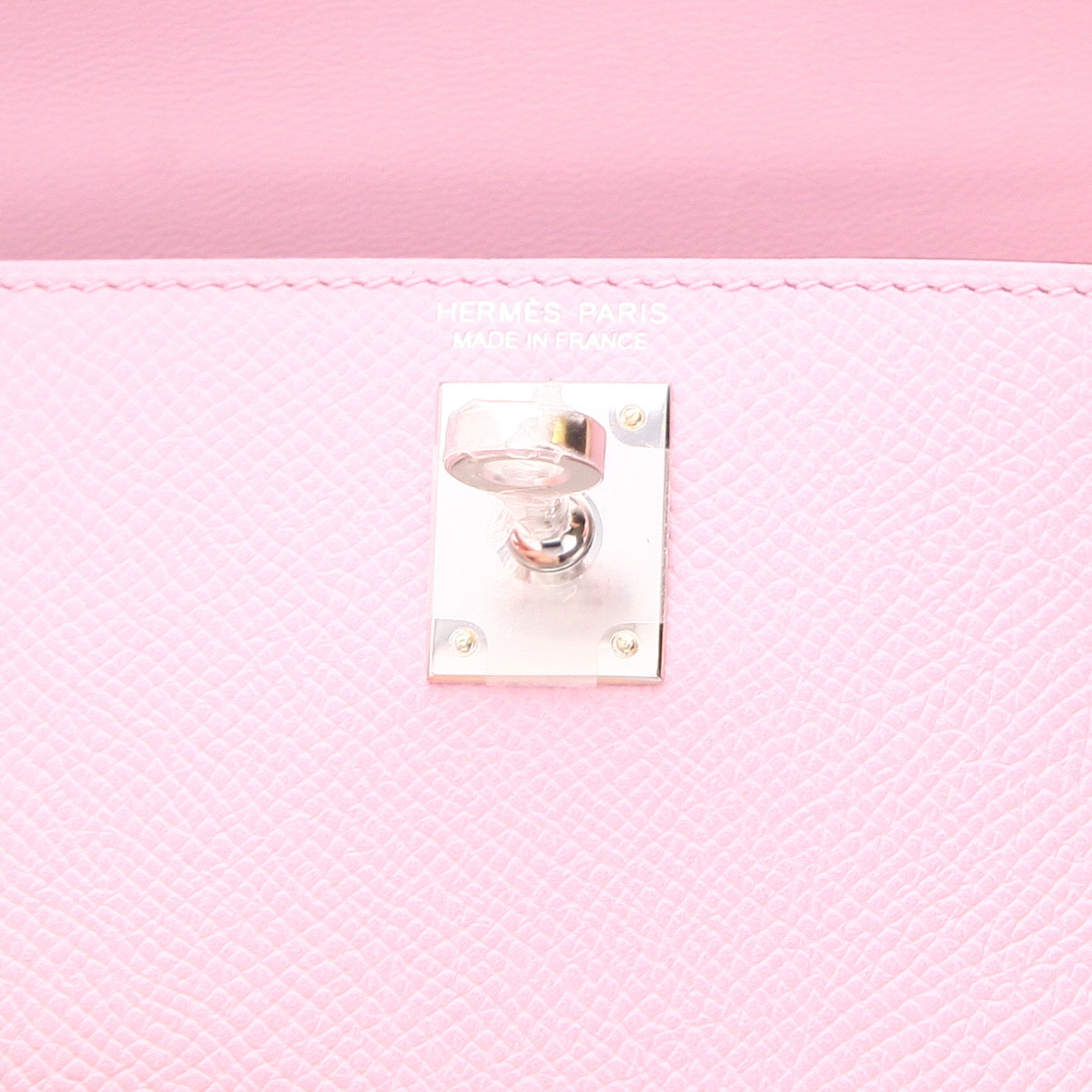 Sac bandoulière Hermès  Kelly 20 cm en cuir epsom Mauve Sylvestre - Detail D2