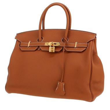 Hermès  Birkin 35 cm handbag  in gold togo leather