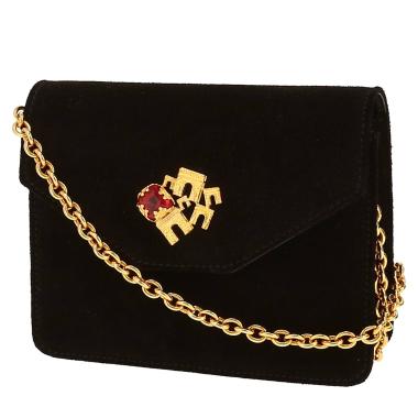 Borsa a tracolla Celine   in Veau velours nero