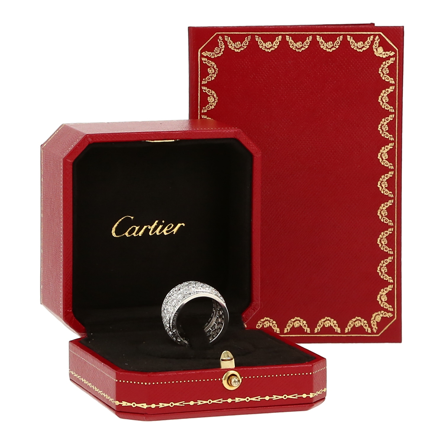 Sortija Cartier Nigeria de oro blanco y diamantes - Detail D2