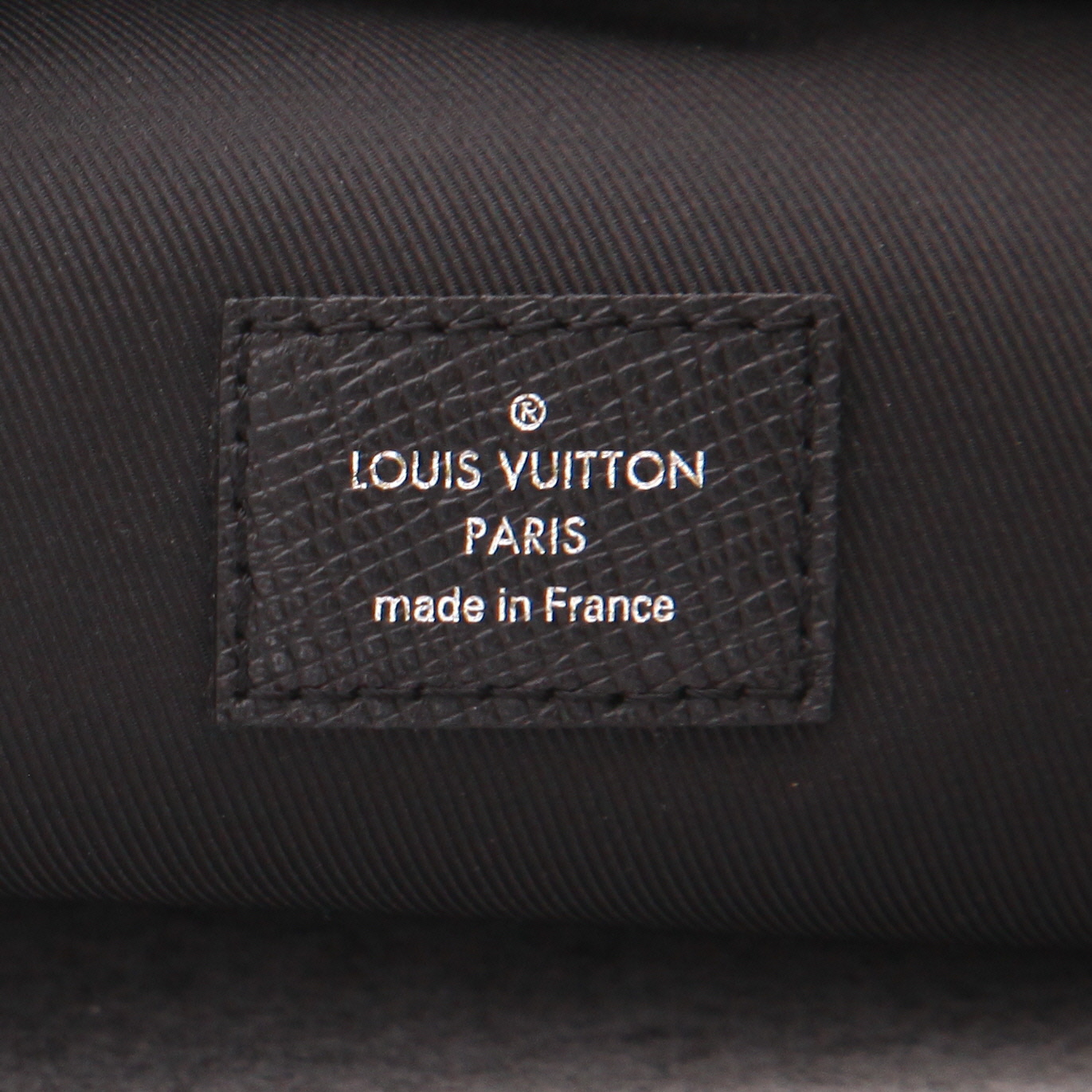 Zaino Louis Vuitton  Discovery in pelle nera e grigia - Detail D2