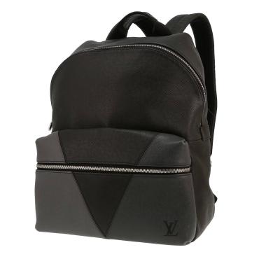 Mochila Louis Vuitton  Discovery en cuero negro y gris