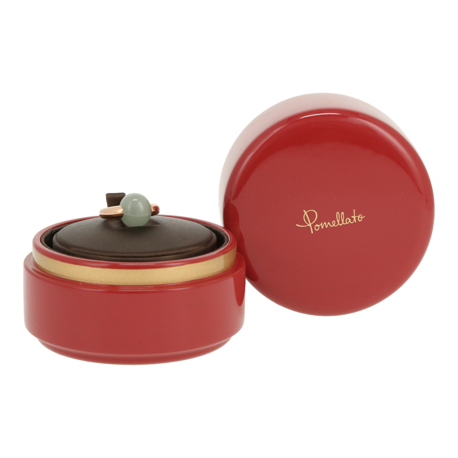 Anello Pomellato Luna in oro rosa e acquamarina - Detail D2