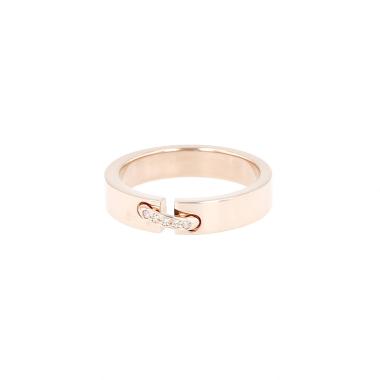 Chaumet Liens Evidence ring in pink gold and diamonds