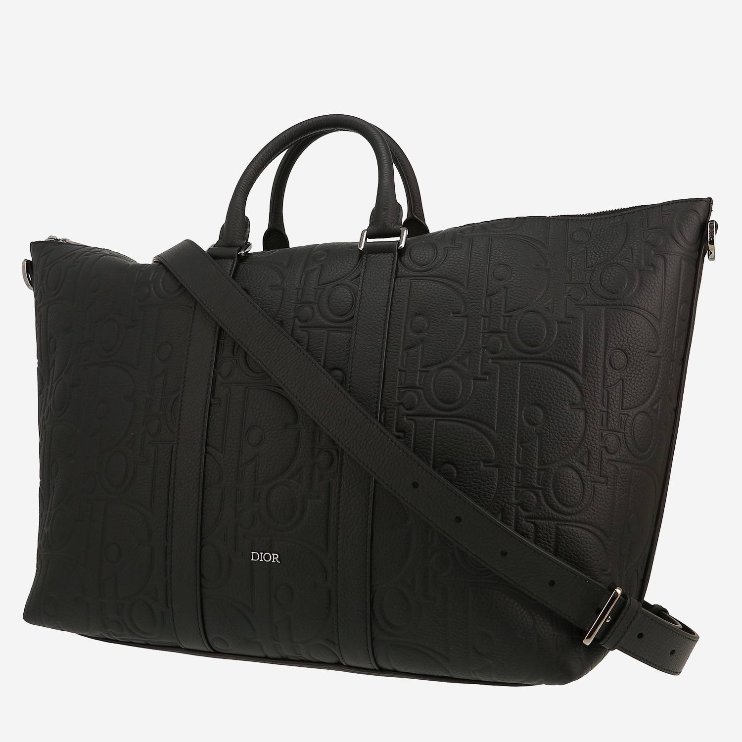 Sac de voyage Dior   en cuir monogram noir