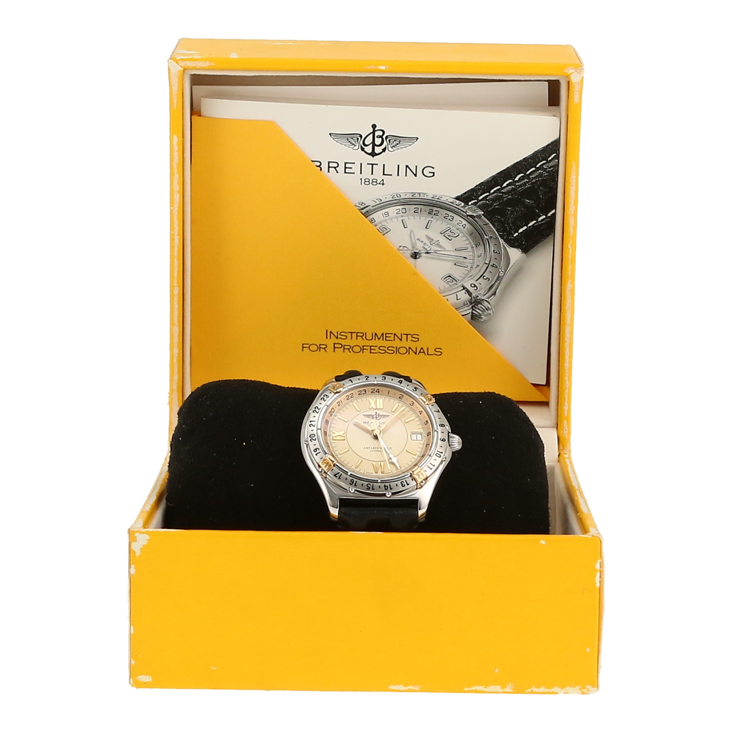 Montre Breitling Antares World en acier Ref: Breitling - B32047  Vers 1990 - Detail D2
