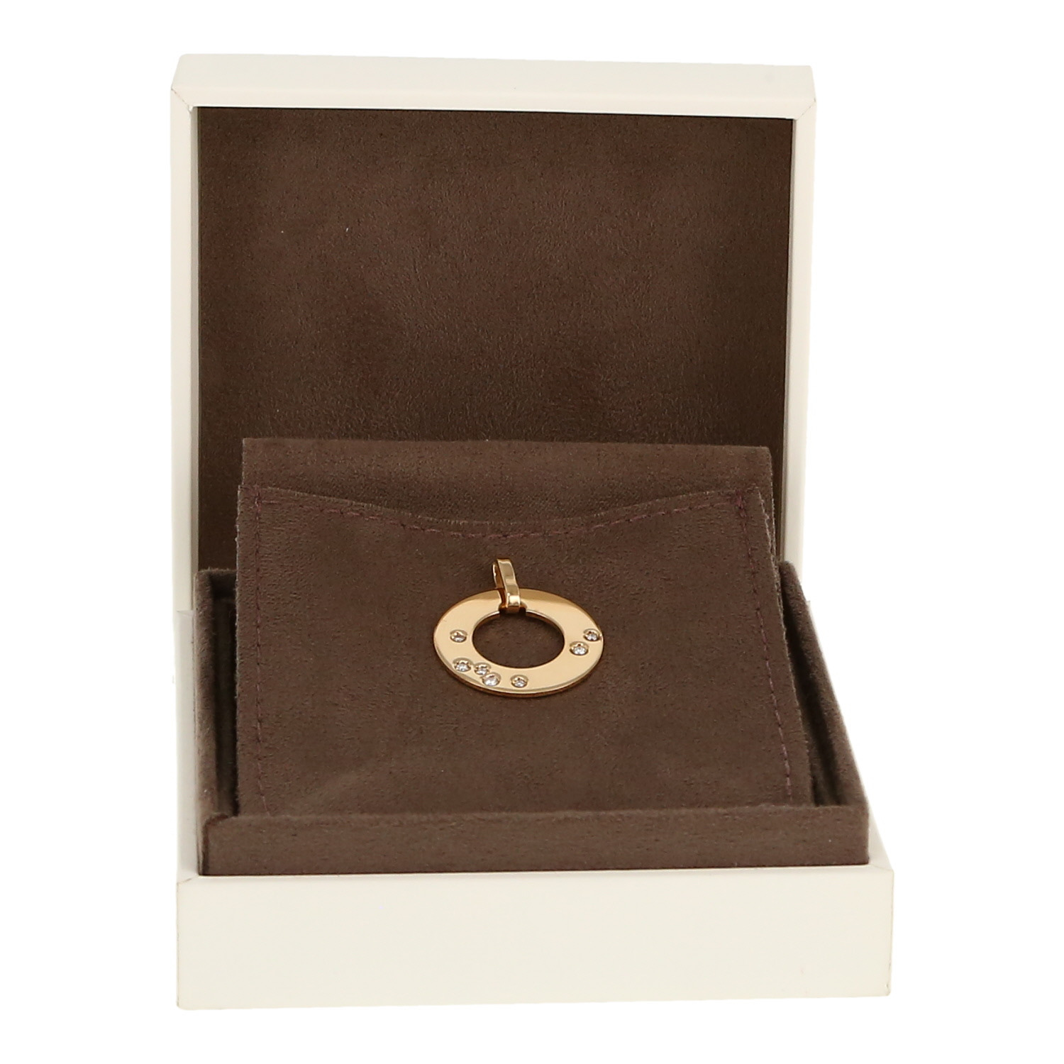 Dinh Van Cible pendant in yellow gold and diamonds - Detail D2