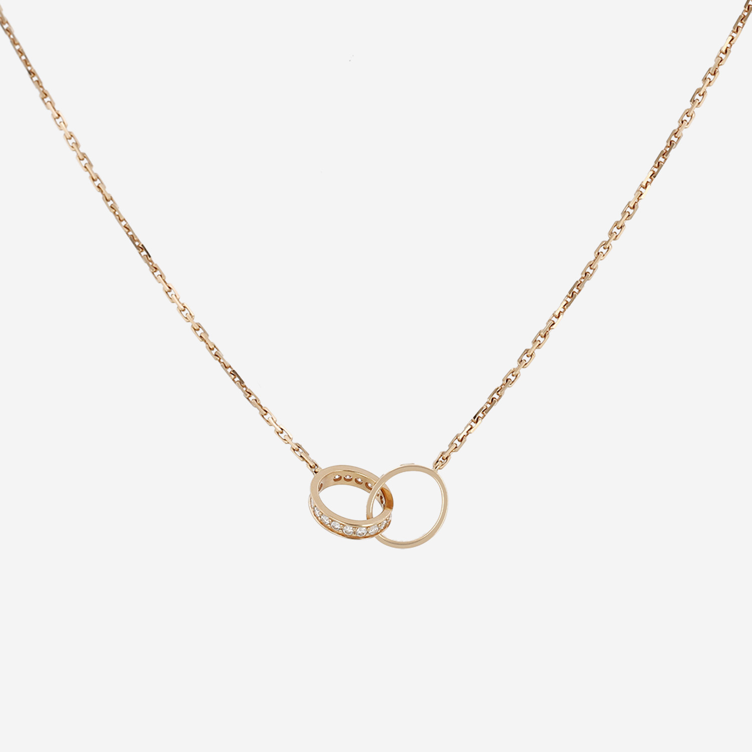 Cartier Love necklace in pink gold and diamonds