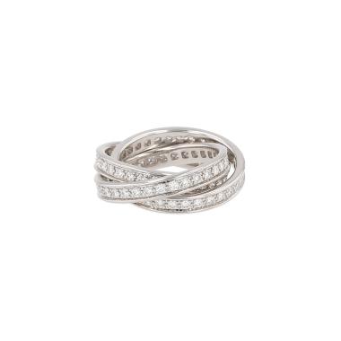Cartier Trinity ring in white gold and diamonds Cartier Trinity ring in white gold and diamonds
