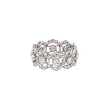 Bague Buccellati Eternelle Ghirlanda en or blanc et diamants (GVS)