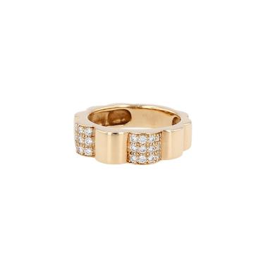 Bague Chanel Profil de Camélia en or jaune et diamants