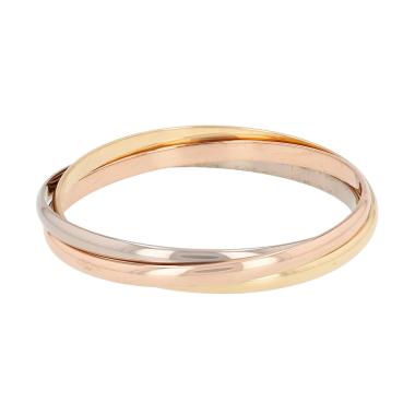 Brazalete Cartier Trinity de 3 oros