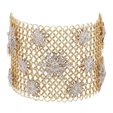 H. Stern Stars cuff bracelet in yellow gold, white gold and diamonds