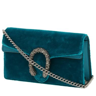 Bolso bandolera Gucci  Dionysus en terciopelo azul y cuero azul