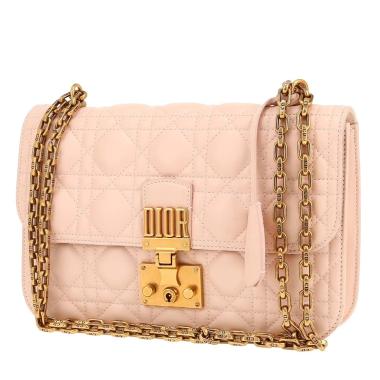 Bolso de mano Dior  Dioraddict en cuero cannage rosa