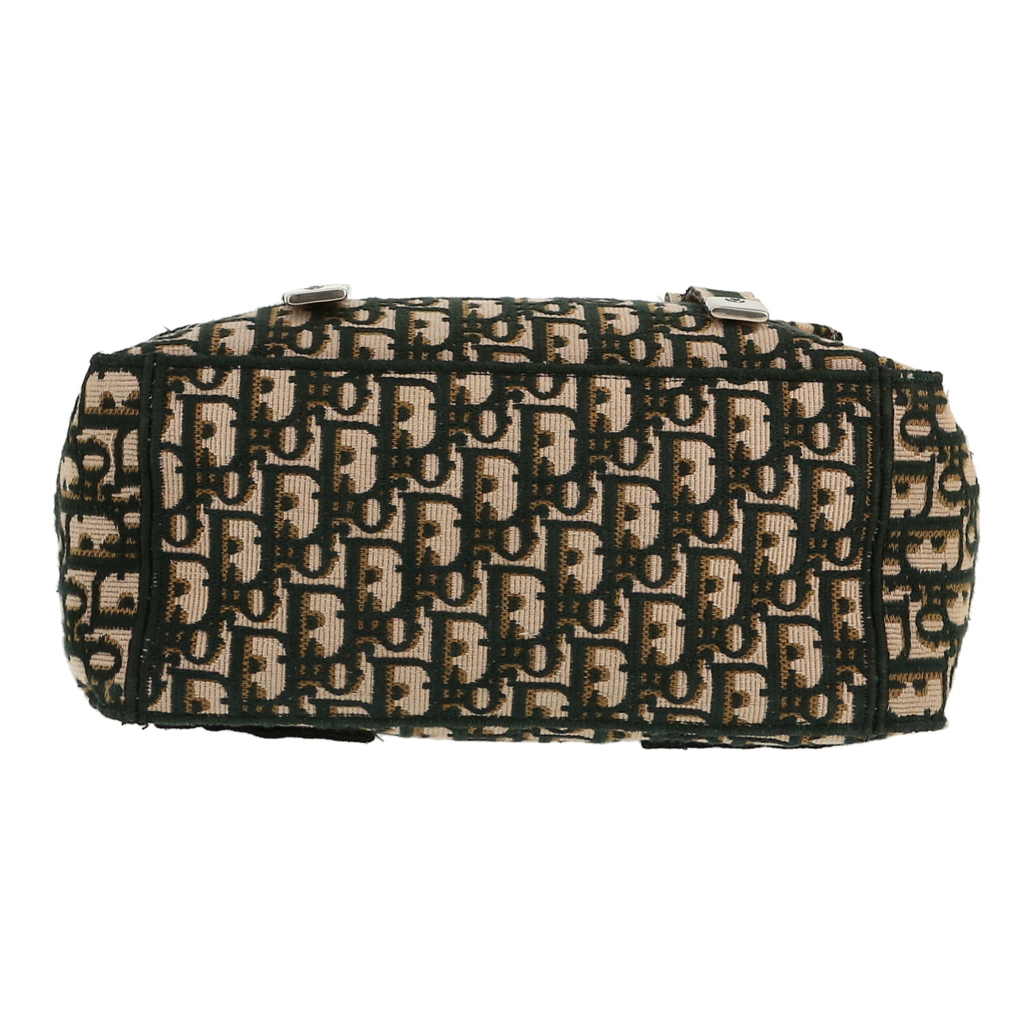 Bolso bandolera Dior  Diorcamp en lona Monogram Oblique verde - Detail D1