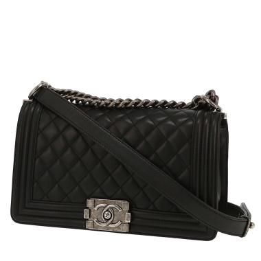 Sac bandoulière Chanel  Boy en cuir matelassé noir