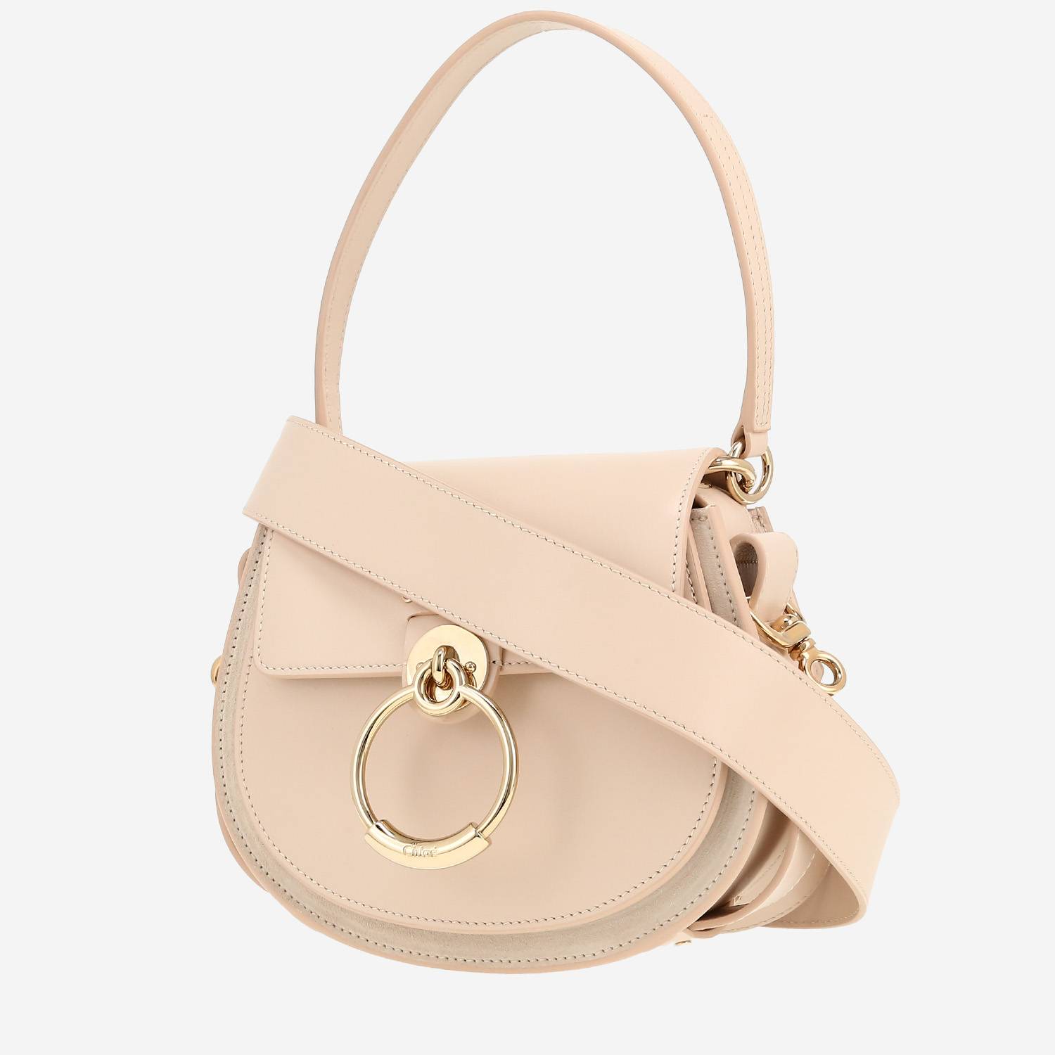 Chloé  Tess shoulder bag  in varnished pink leather
