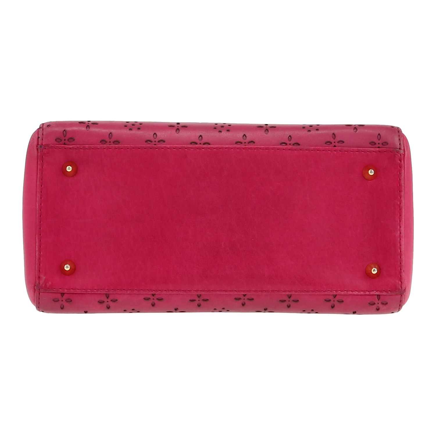 Dior  Lady Dior handbag  in pink leather - Detail D1