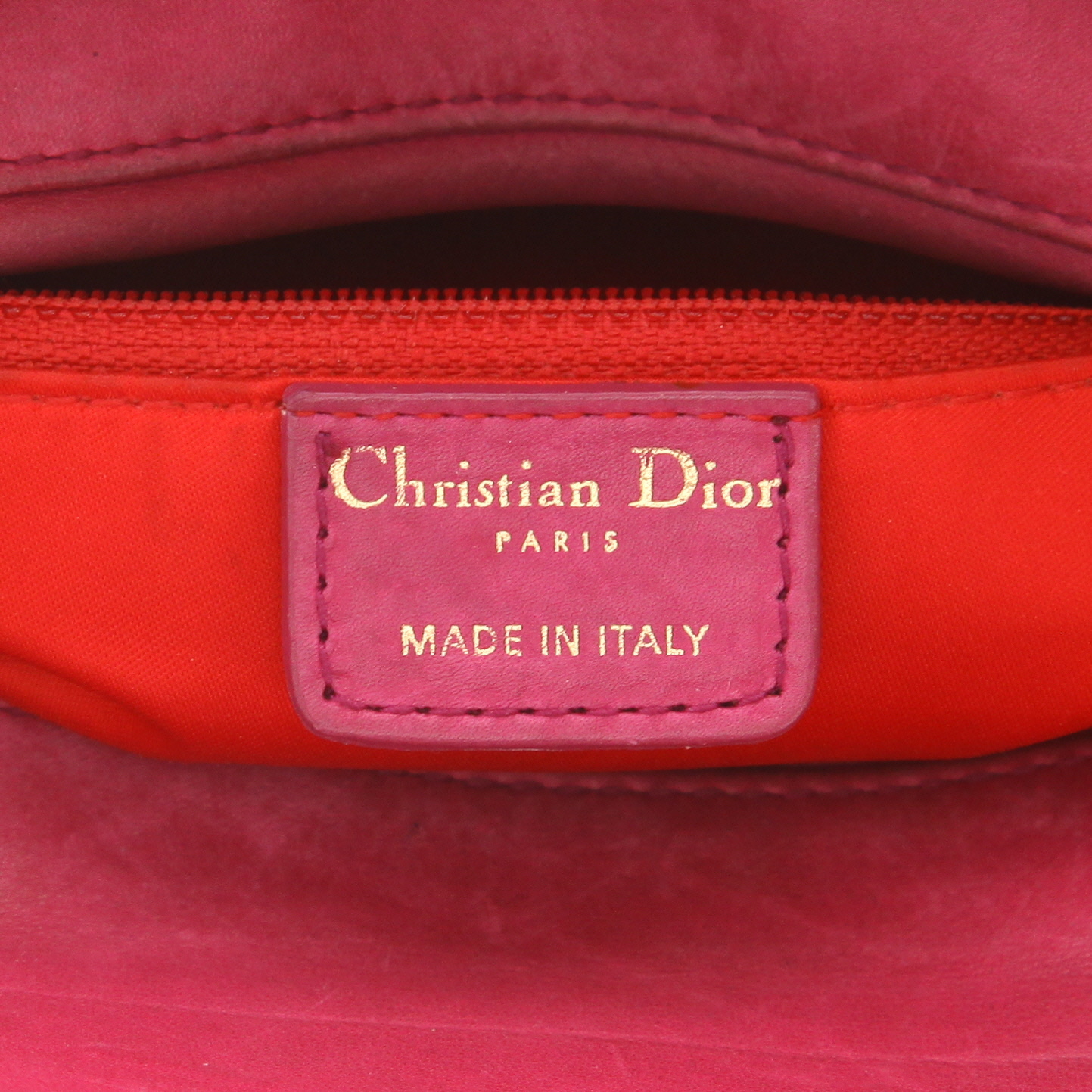 Borsa Dior  Lady Dior in pelle rosa - Detail D2