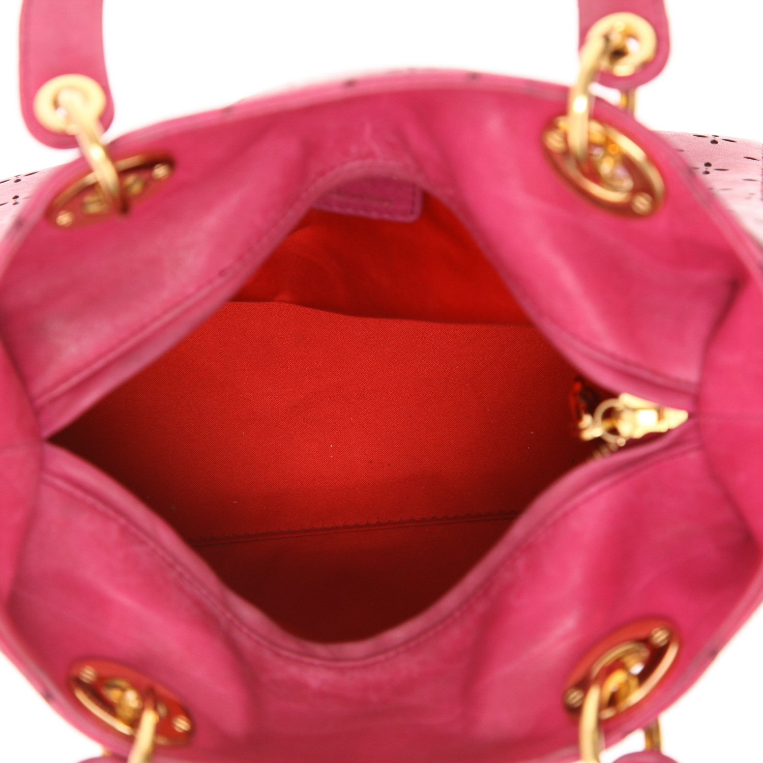 Borsa Dior  Lady Dior in pelle rosa - Detail D3