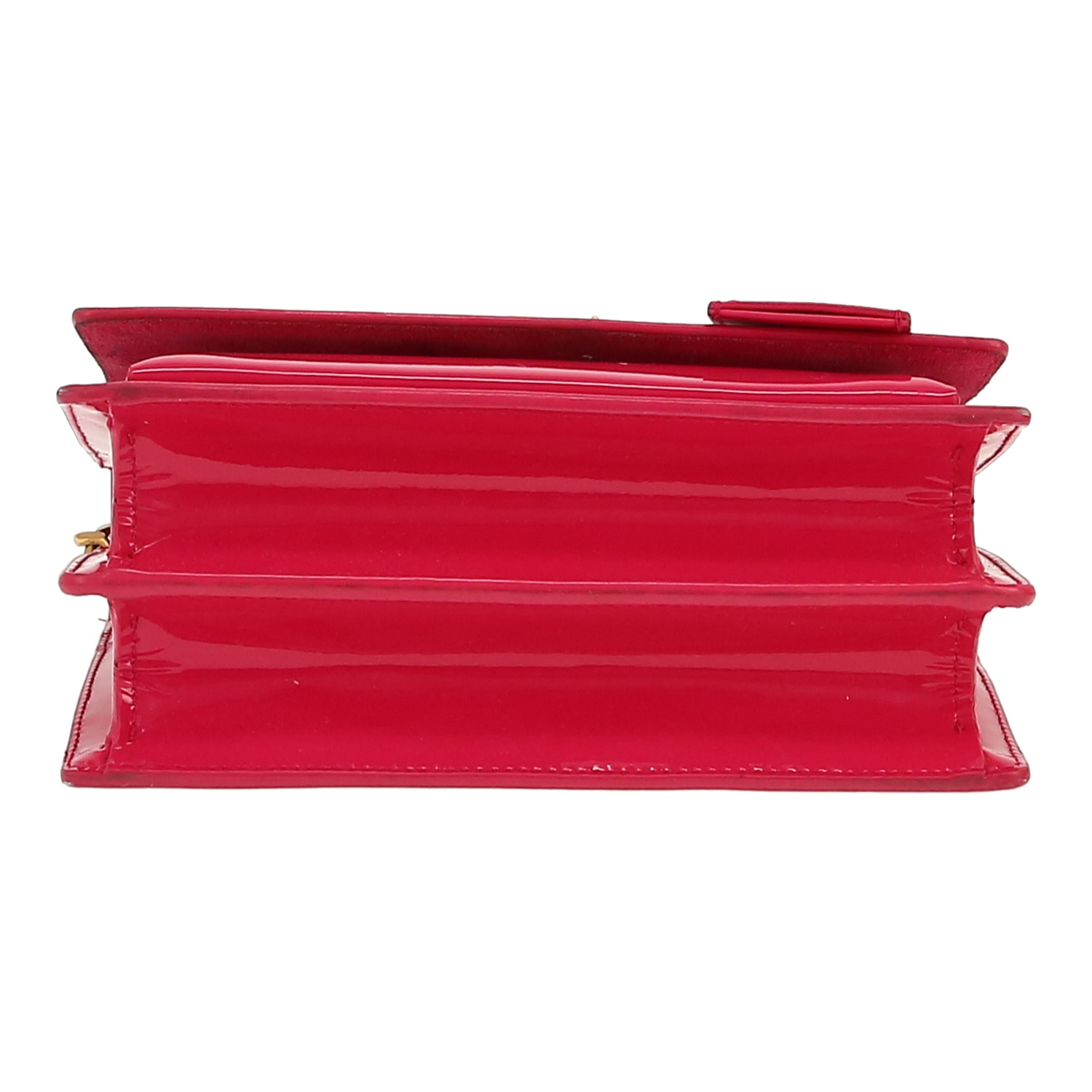 Borsa a tracolla Saint Laurent  Sunset in pelle verniciata rosa - Detail D1