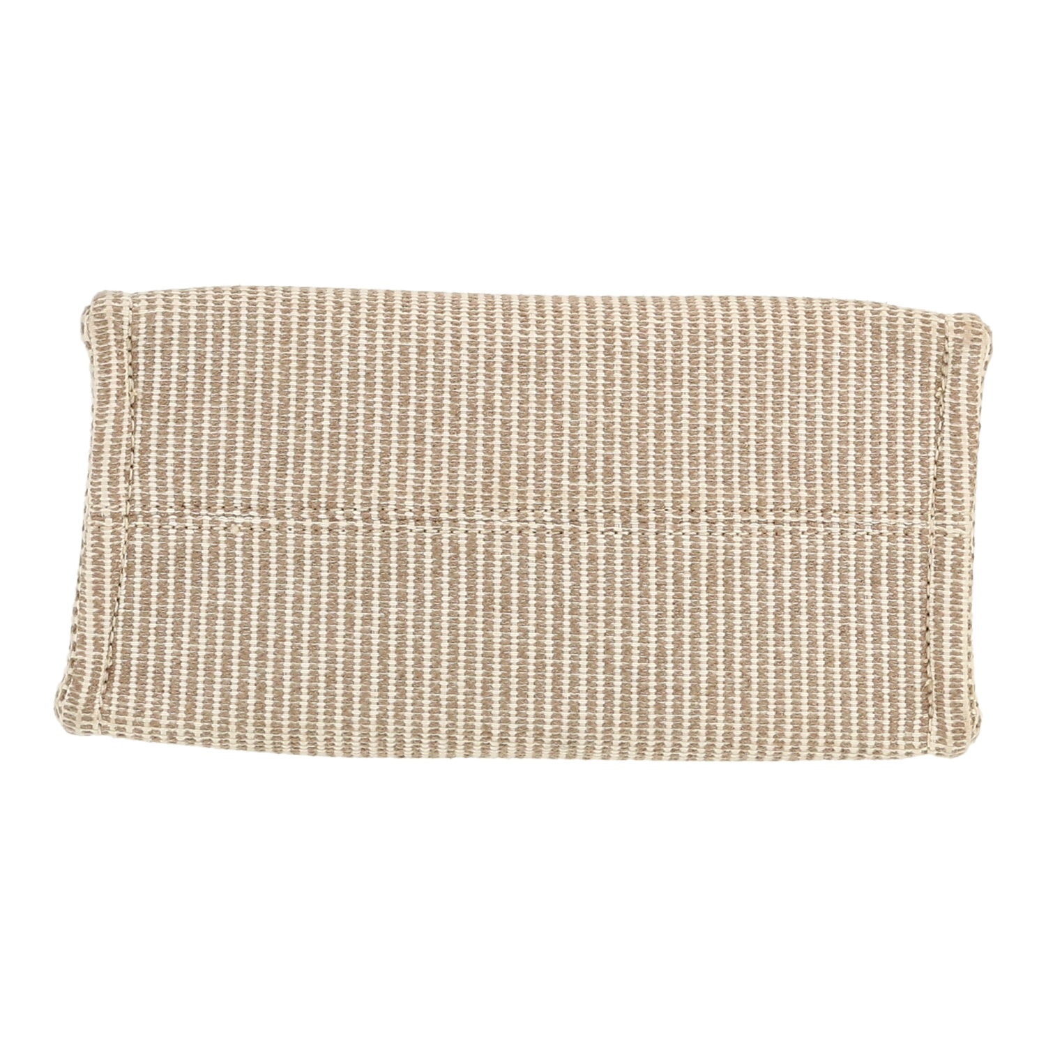 Sac cabas Celine  Thais en toile beige et cuir marron - Detail D1