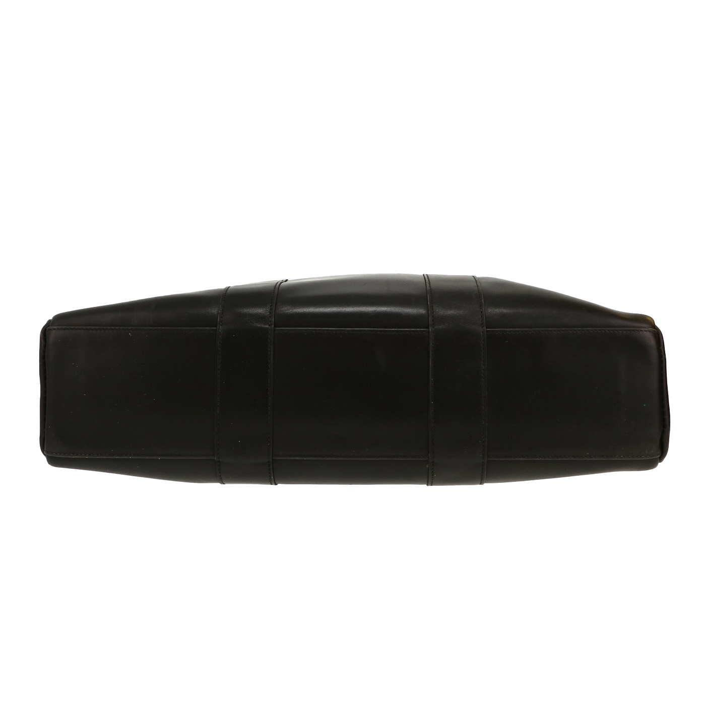 Bolso Cabás Hermès  Toto Bag - Shop Bag en cuero negro - Detail D1