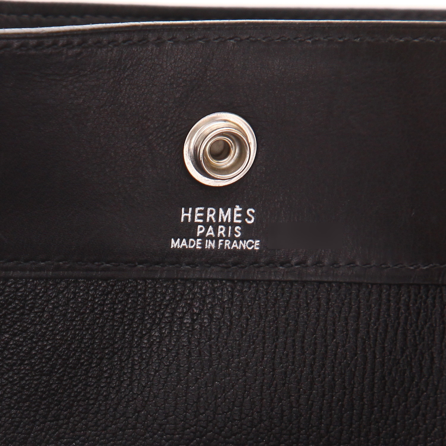 Bolso Cabás Hermès  Toto Bag - Shop Bag en cuero negro - Detail D2