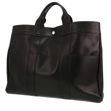 Bolso Cabás Hermès  Toto Bag - Shop Bag en cuero negro