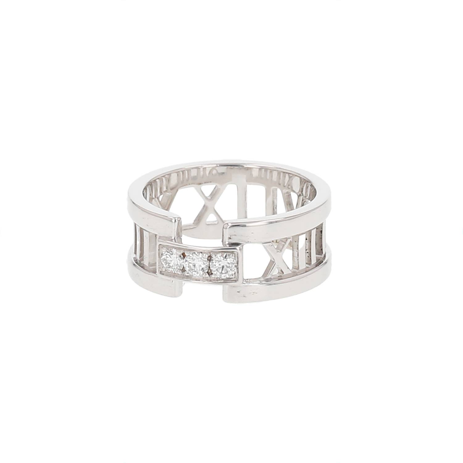 Bague Tiffany Atlas Or Blanc Diamants Occasion Bague Tiffany Atlas Or Blanc Diamants Occasion