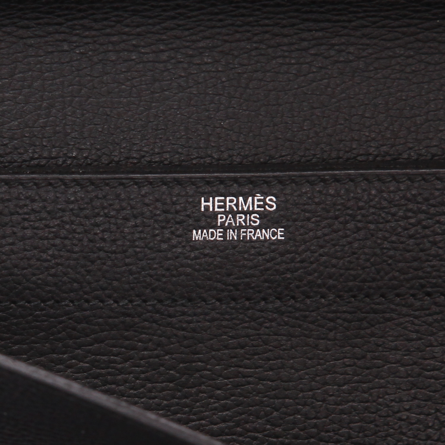 Borsa portadocumenti Hermès  Sac à dépêches in pelle martellata nera - Detail D2