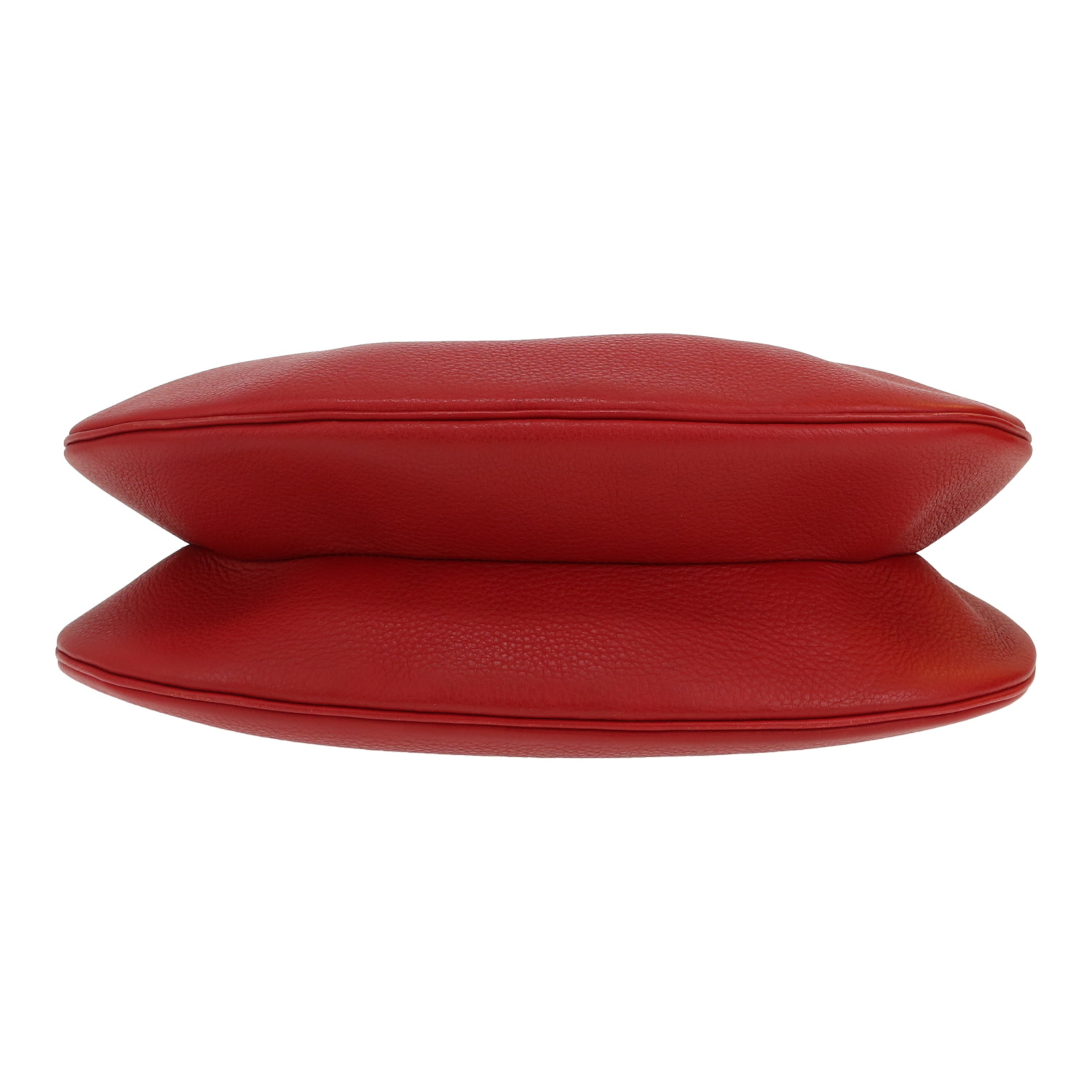 Bolso de mano Hermès  Goya en cuero togo rojo - Detail D1