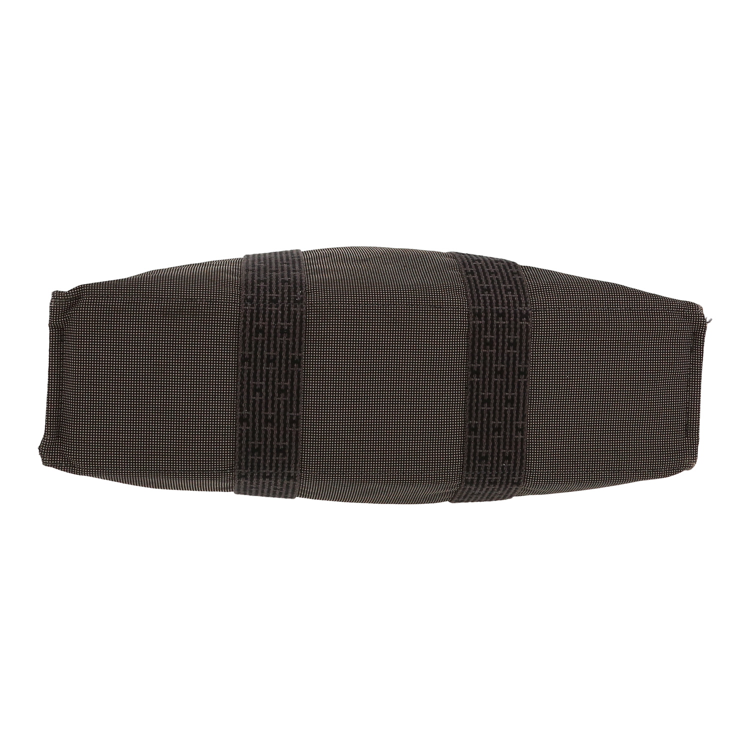 Bolso de mano Hermès  Toto Bag - Shop Bag en lona gris - Detail D1