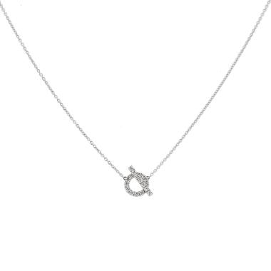 Hermès Finesse necklace in white gold and diamonds