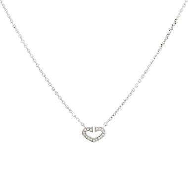 Collana Cartier C de Cartier in oro bianco e diamanti