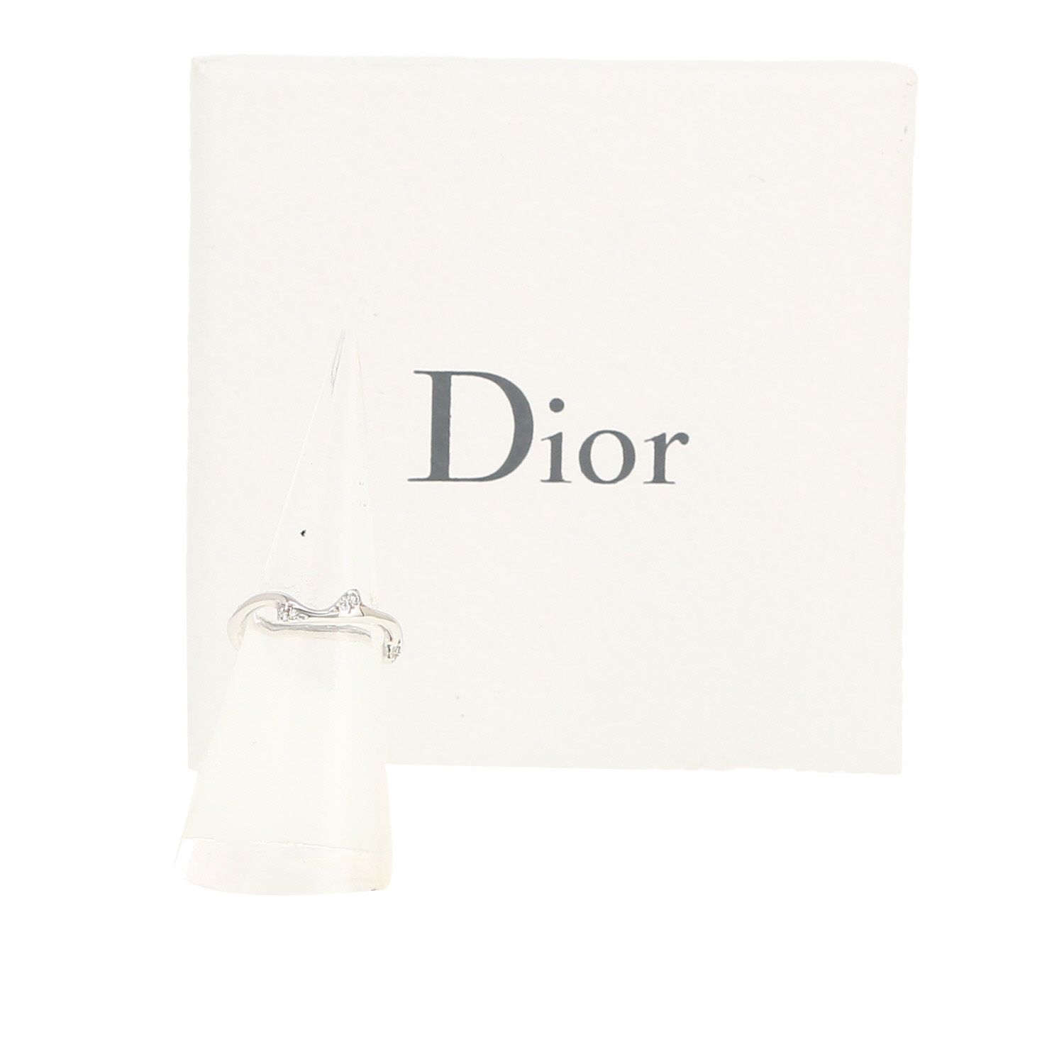 Anello Dior Bois de Rose in oro bianco e diamanti - Detail D2