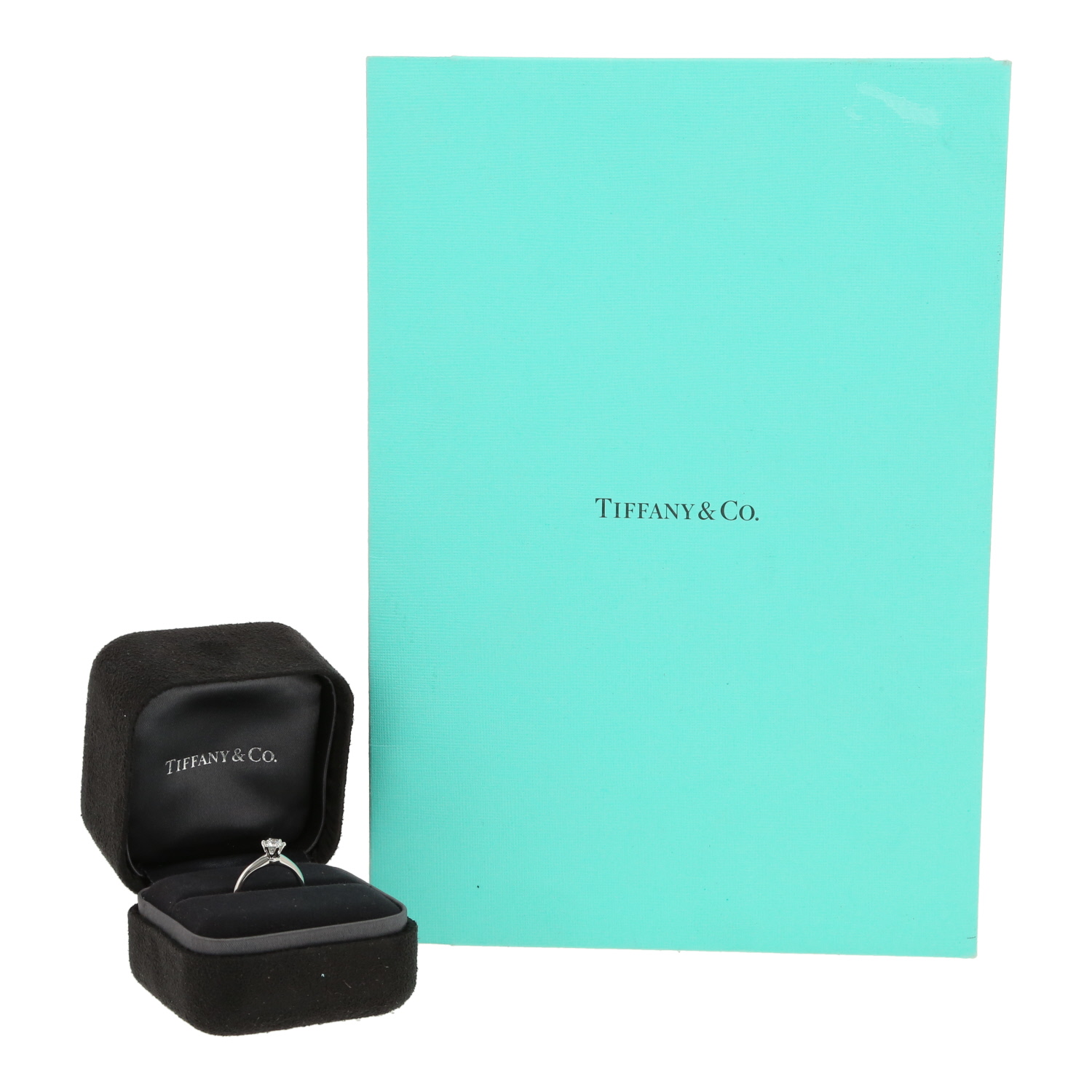 Anello solitario Tiffany 
Co Setting in platino e diamante - Detail D2