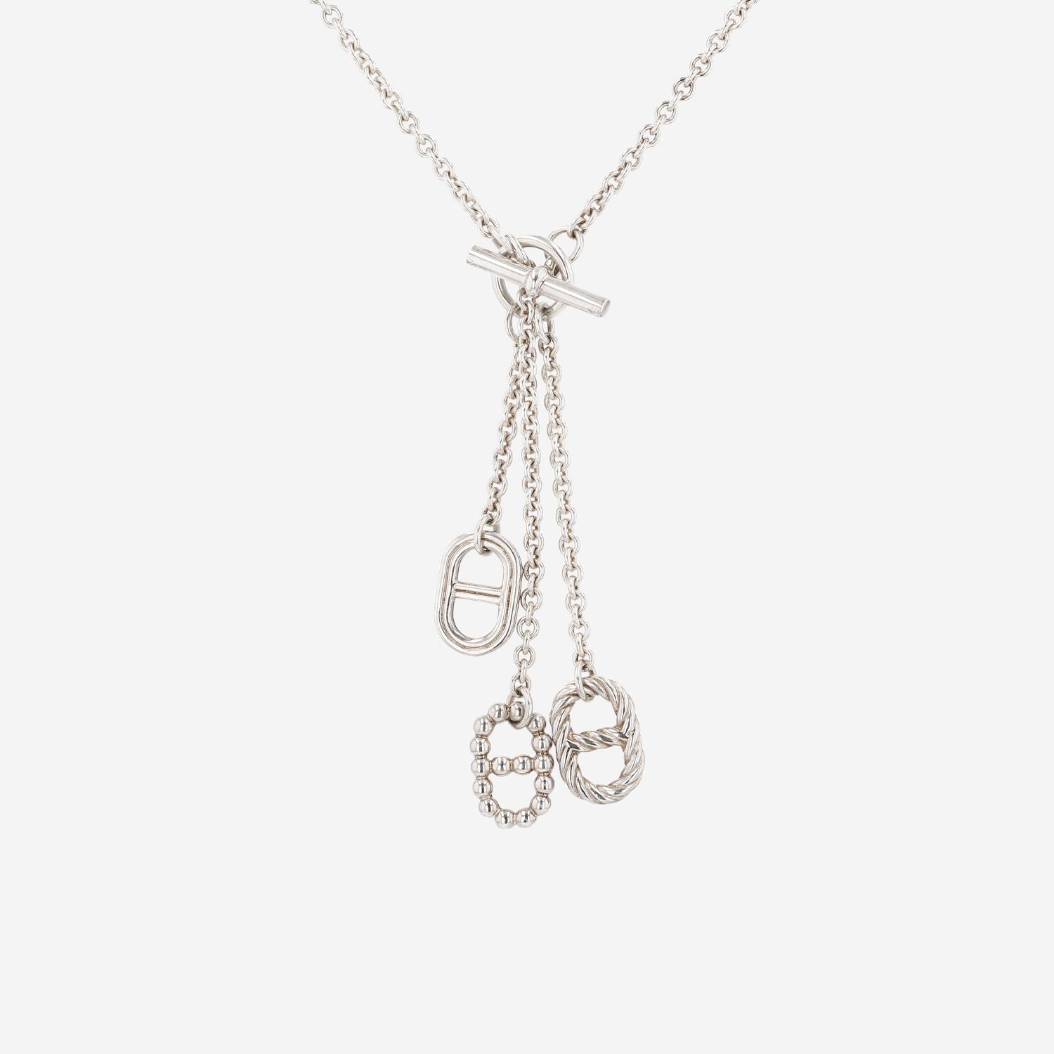 Hermès Parade small model necklace in silver