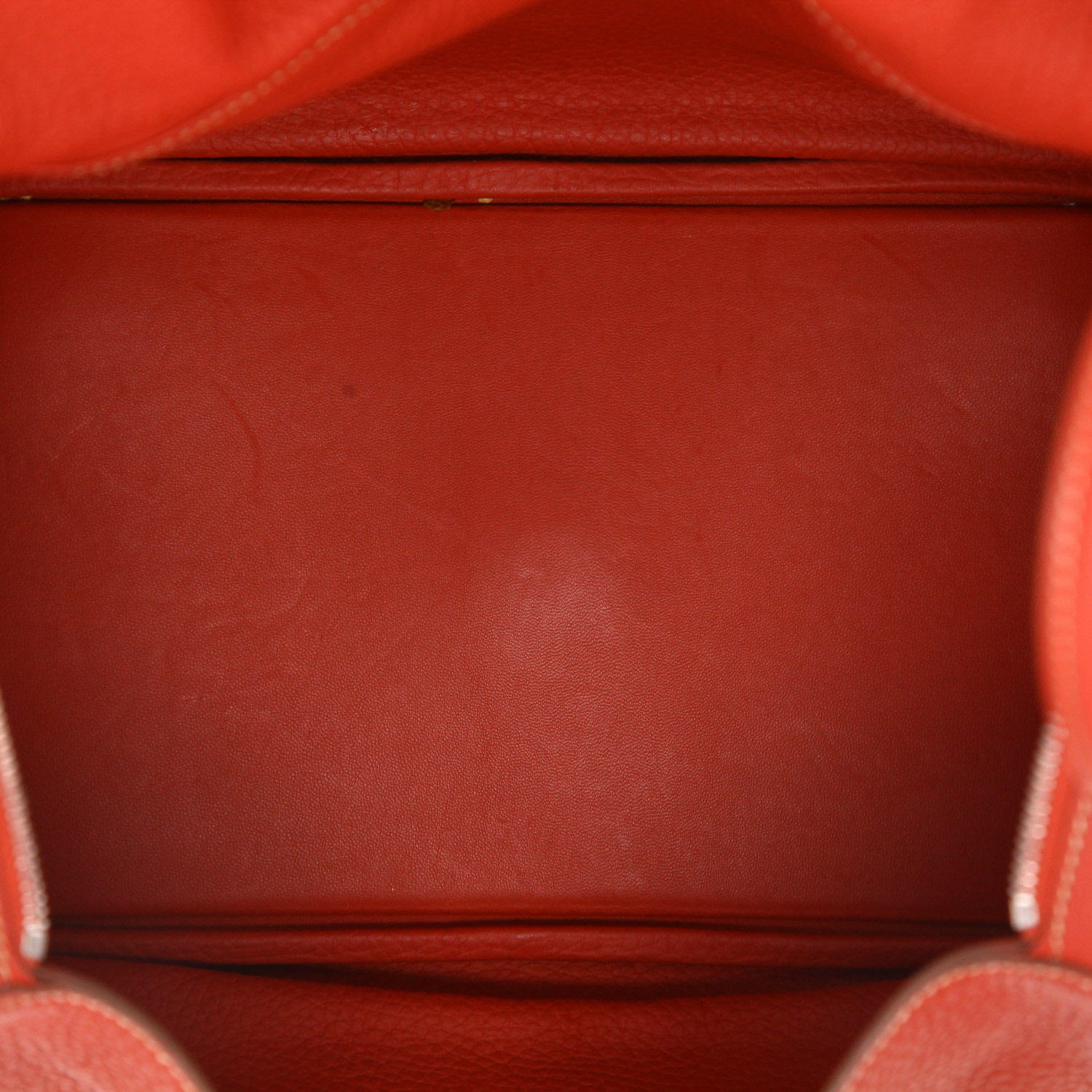 Sac à main Hermès  Lindy 34 cm en cuir togo Orange Terre Battue - Detail D3