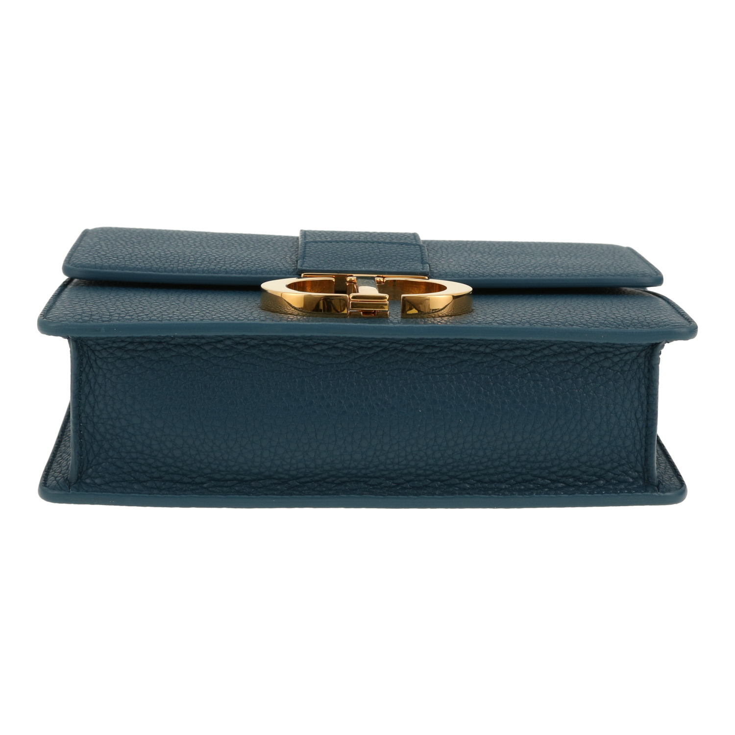 Dior  30 Montaigne shoulder bag  in blue grained leather - Detail D1