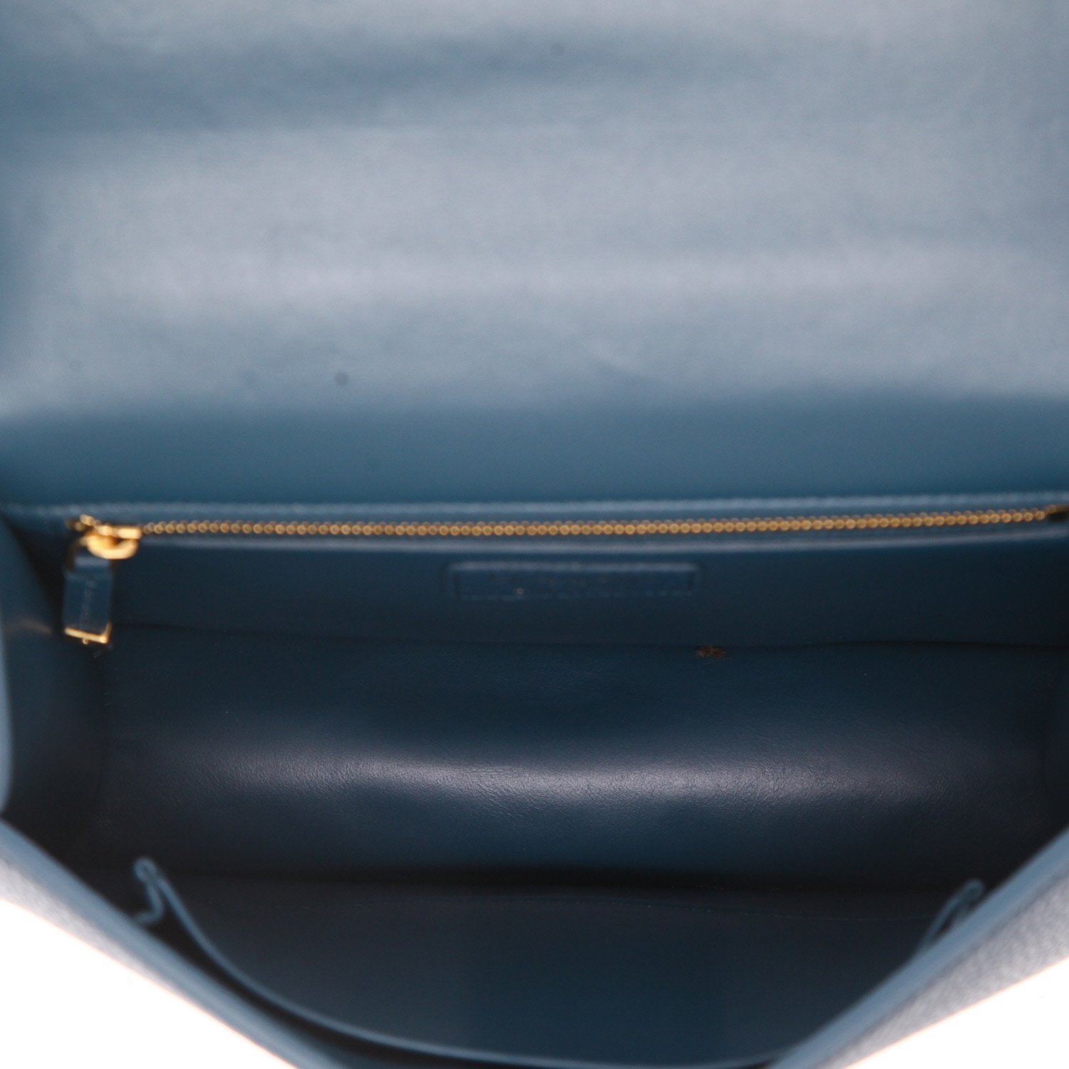 Borsa a tracolla Dior  30 Montaigne in pelle martellata blu - Detail D3
