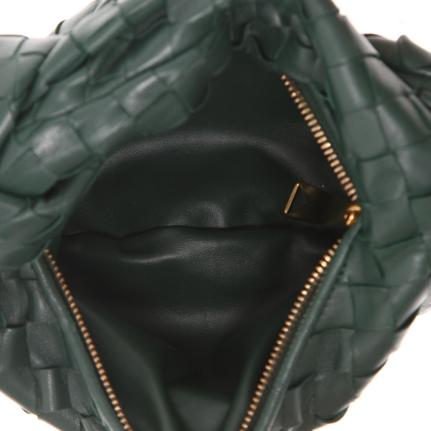 Borsa Bottega Veneta  Jodie mini  in pelle intrecciata verde - Detail D3