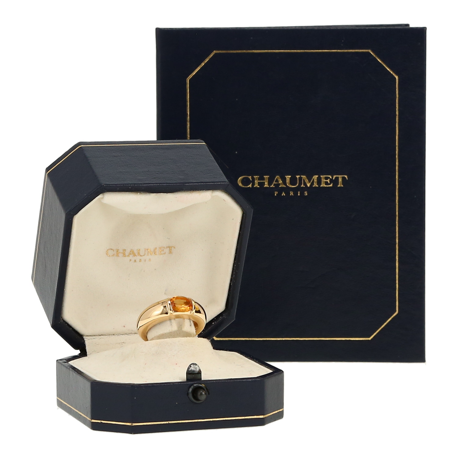 Chaumet  ring in yellow gold and citrine - Detail D2