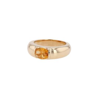 Chaumet  ring in yellow gold and citrine
