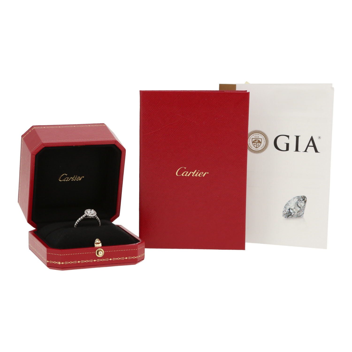 Cartier Destinée ring in platinium and diamonds - Detail D2