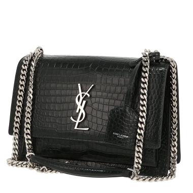 Bolso bandolera Saint Laurent  Sunset en cuero verde