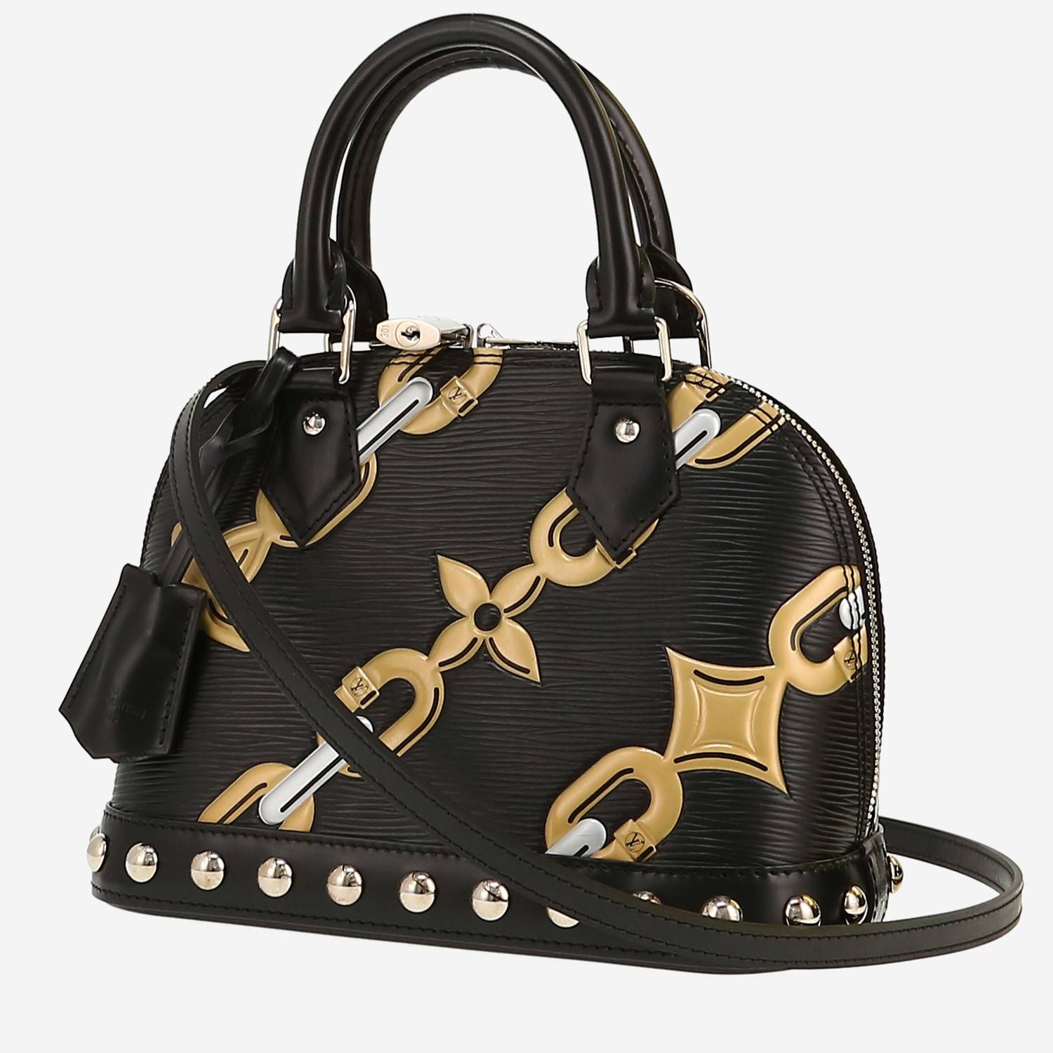 Borsa Louis Vuitton  Alma Editions Limitées in pelle Epi nera