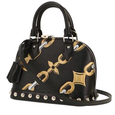 Bolso de mano Louis Vuitton  Alma Editions Limitées en cuero Epi negro