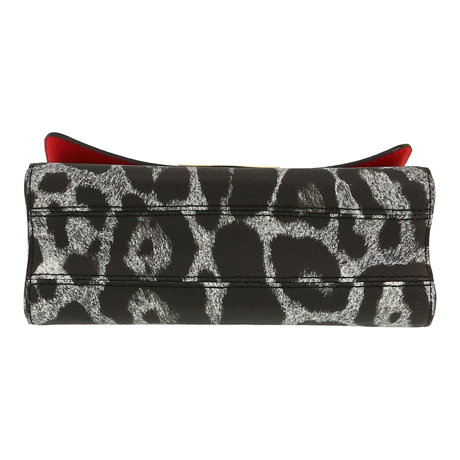 Borsa a tracolla Louis Vuitton  Twist in tela leopardata  grigia - Detail D1